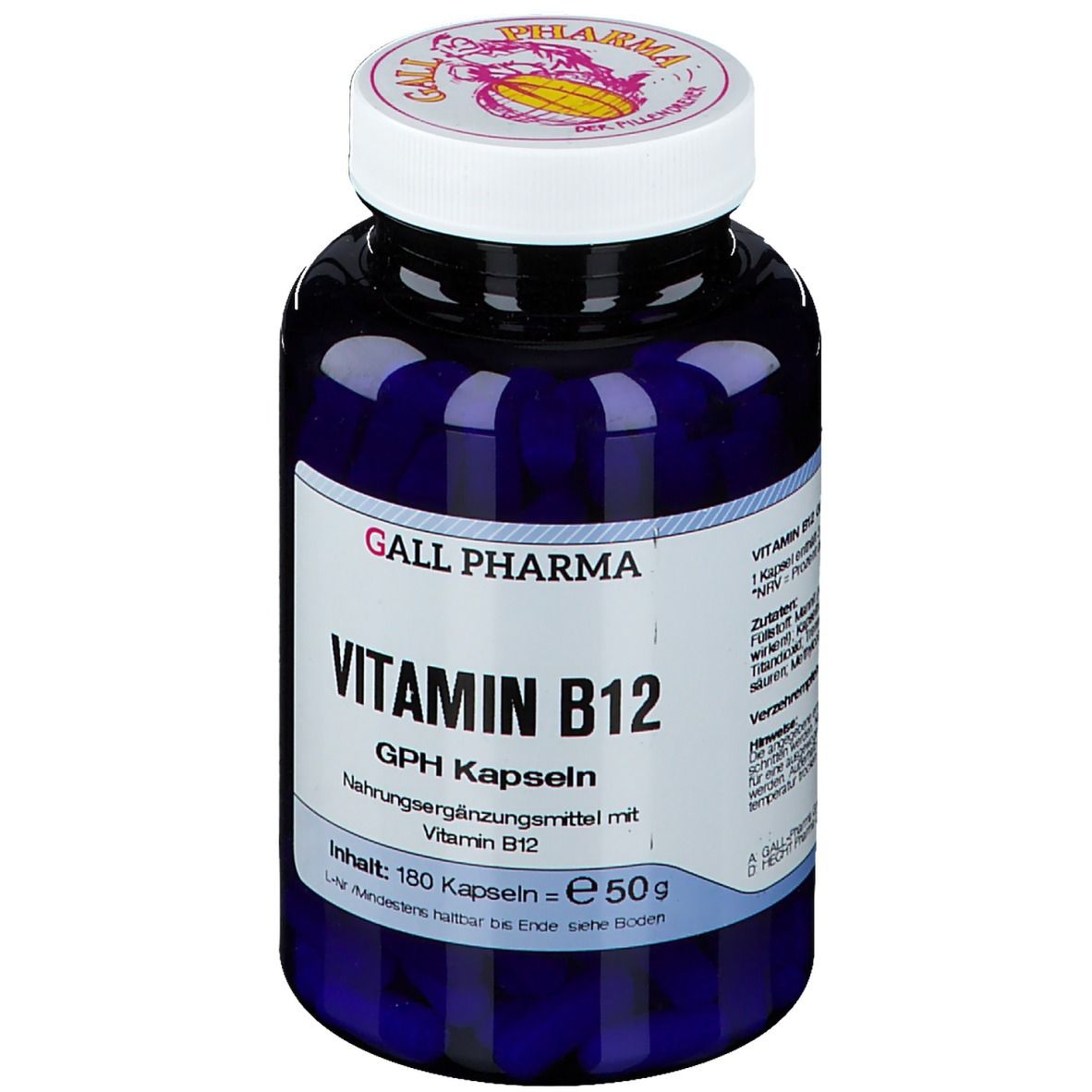 Vitamin B12 GPH 3 µg Kapseln 180 St
