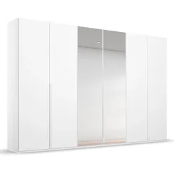 rauch Kleiderschrank »Purisma« mit umfangreicher Innenausstattung und Spiegel - 301x61x223cm - weiß -