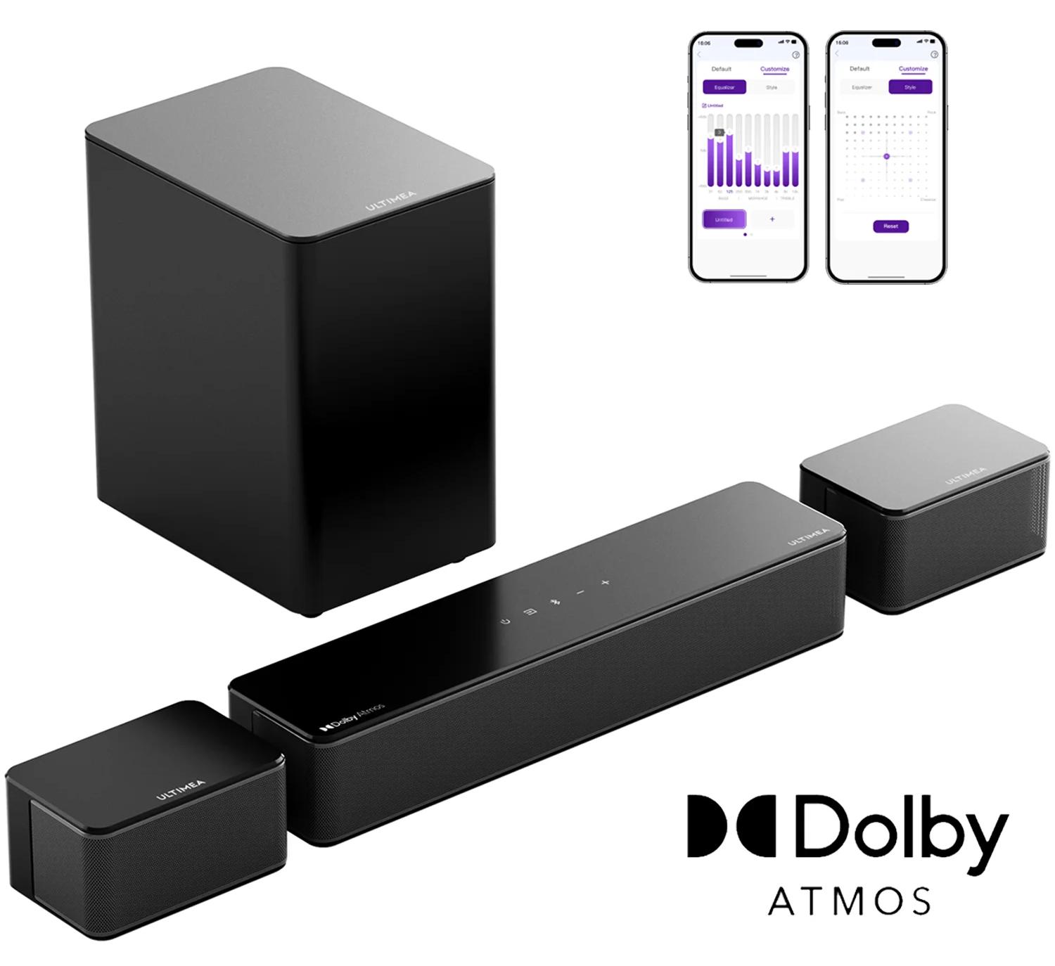 Soundbar - Poseidon M4T - 5.1-Kanal - Dolby Atmos - 6 Lautsprecher - Kabelloser Subwoofer - Bluetooth - Für TV