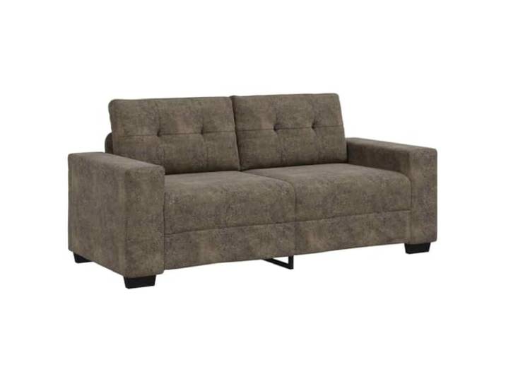 Makastle Zweisitzer Sofa Couch Dunkelgrau 180 cm Kunstwildleder
