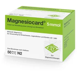 Magnesiocard 5 mmol Plv.z.Her.e.Lsg.z.Ei 50 St