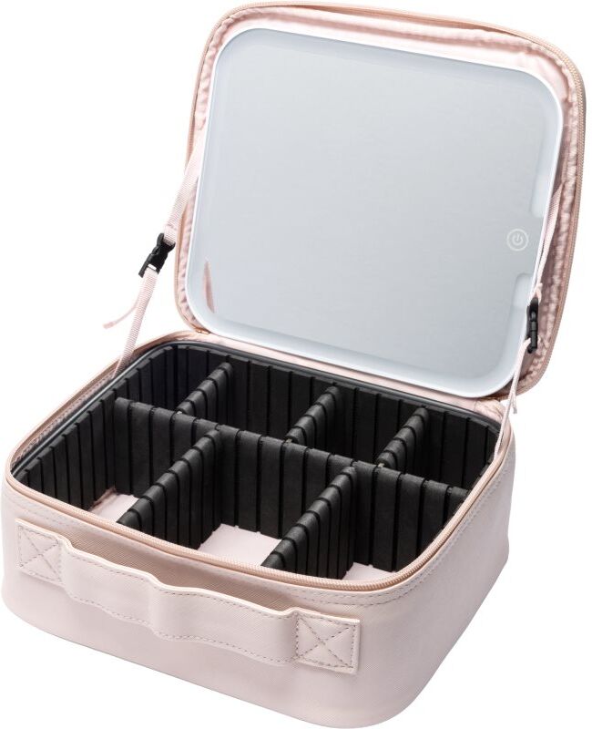 Notino Beauty Box With LED Mirror makeup case with an LED mirror Pink 1 pc