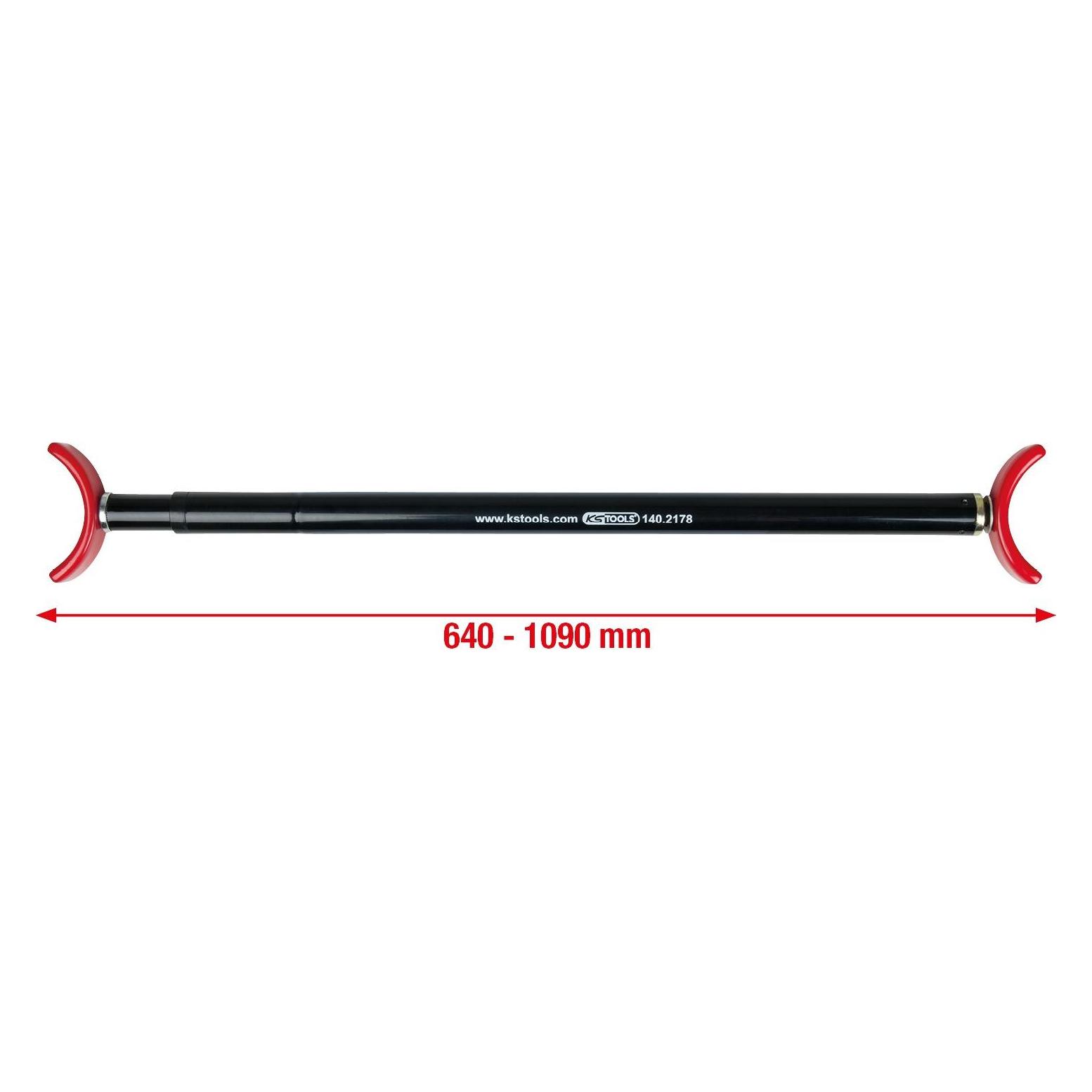 KS Tools Teleskop-Motorhauben- und Heckklappenstütze, 64-109cm (140.2178)