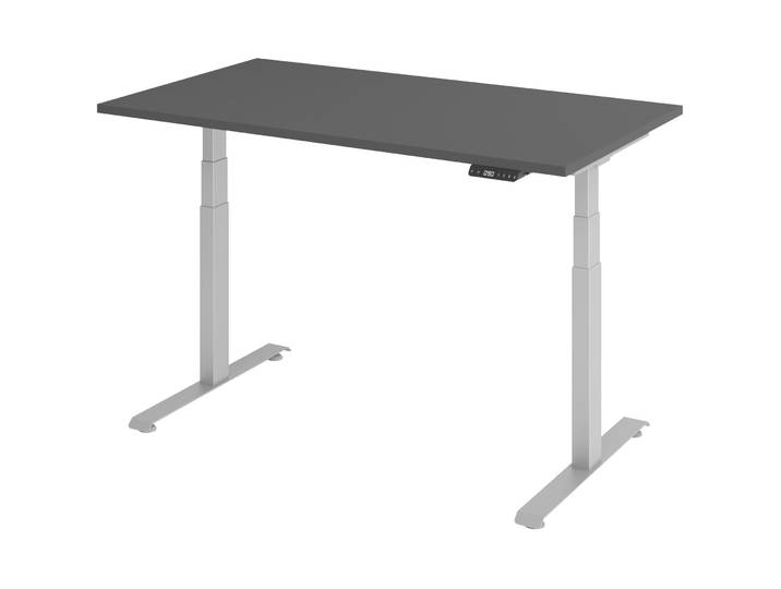 Schreibtisch Office Graphit elektrische Höhenverstellung 140 x 80 cm - Schreibtisch