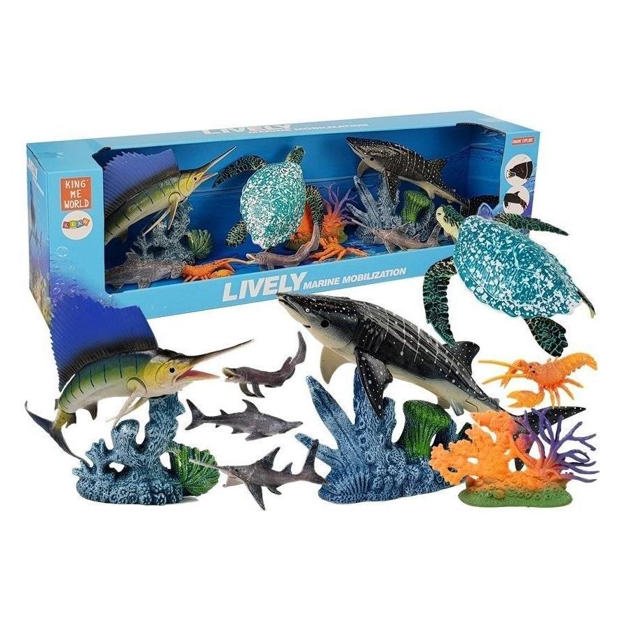 Lean Toys Satz Meerestiere mit beweglichen Elementen (7104)