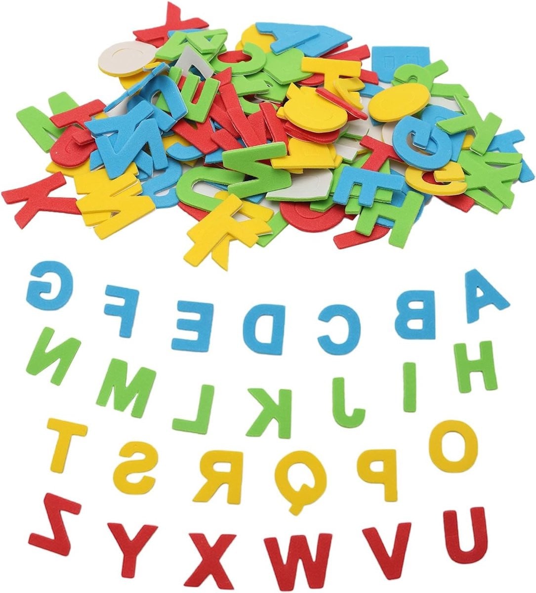 520 Stuks Zelfklevende Foam Letters - Kleurige Letter Stickers voor Kinderen, DIY Knutselprojecten, Scrapbooking en Feestdecoraties