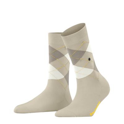 Socken BURLINGTON "Covent Garden", Damen, Gr. 36-41, Sockengröße, beige (gravel), Baumwollmischung, Argyle-Muster, Socken Socken, Einheitsgröße 36-41, Argyle-Muster, Burlington-Clip