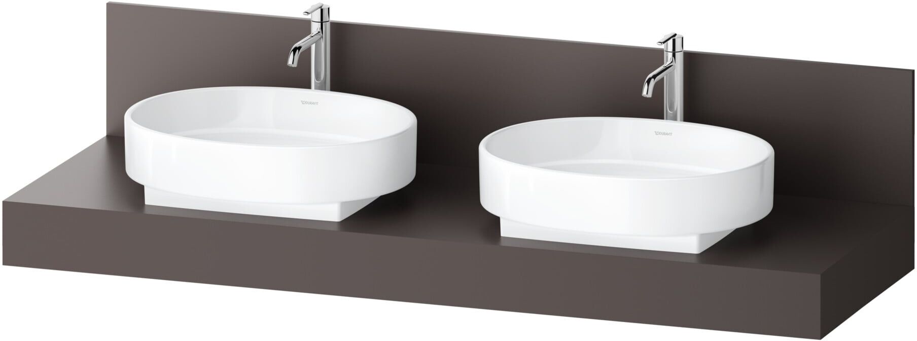 Duravit Konsole Balcoon 160x55x37cm, 2 AS, Be beids., braun ma (BA90620IGIG0000)