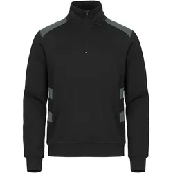 CLIQUE Ambition 1/2-Zip Sweatshirt 96 - schwarz/grau M