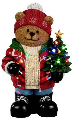 Konstsmide 4170-000 Weihnachtsdeko, sonstige Teddybär Mehrfarbig LED Mehrfarbig, Bunt Timer