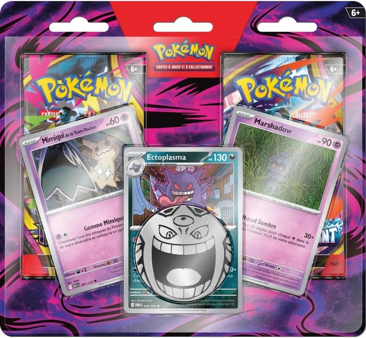 Pokémon Pokemon : Duopack Chaos Ascendant et Nuit Noire + 3 cartes promos