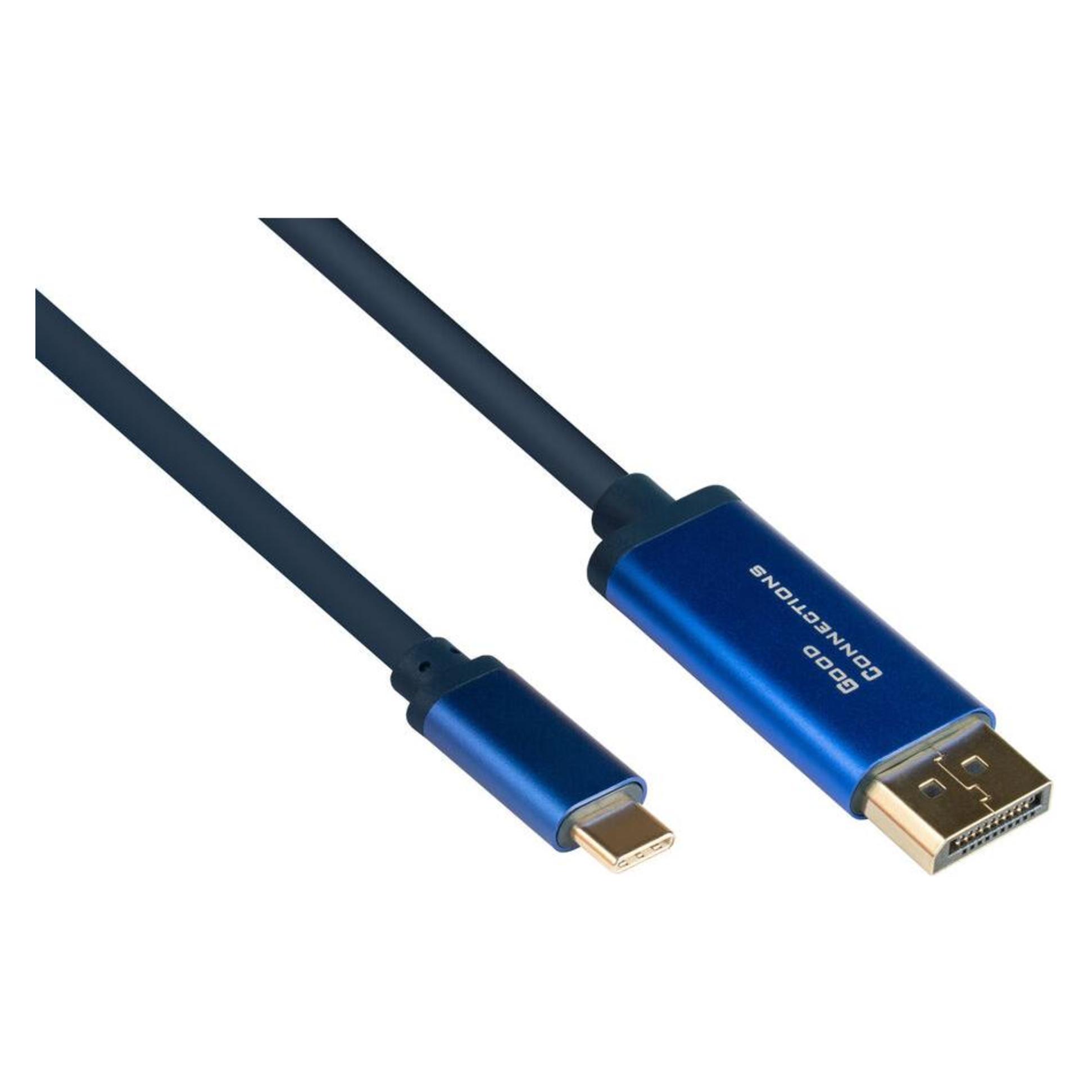 Good Connections GC 4812-CSF015B Adapterkabel USB C> DisplayPort 4Ka60Hz flex 1.5 (DisplayPort) (4812-CSF015B)