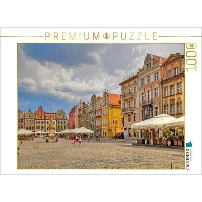 CALVENDO Puzzle Die pastellbunten restaurierten Giebelfassaden | 1000 Teile Lege-Größe 64x48cm Foto-Puzzle für glückliche Stunden