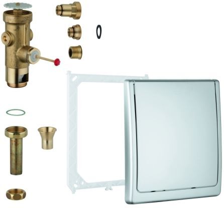 Grohe Austausch-WC-Druckspüler 42901000 3/4", ohne Vorabsperrung, 6-9 l einstellbar, chrom
