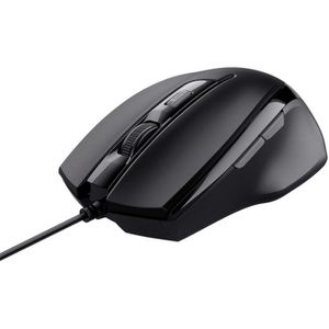 Trust Maus Voca Comfort 23650, 6 Tasten, 2400 dpi, mit Kabel, schwarz