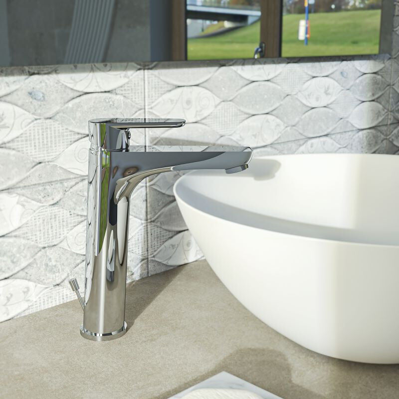 Ercos Miscelatore Lavabo Alto Con Scarico /Ponsi Serie ECOSTYLE
