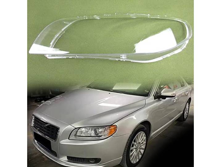 ORCOW ScheinwerfergläSer GläSer Streuscheiben FüR Volvo S80 S80L 2009 2010 2011 2012 2013 2014 2015, Transparentes Polycarbonat, Links Oder Rechts 1st,Right-2