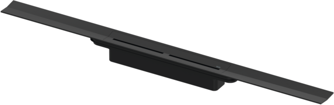 TECE drainprofile Duschrinne 671021 1000 mm, Breite 55mm, Edelstahl gebürstet, schwarz