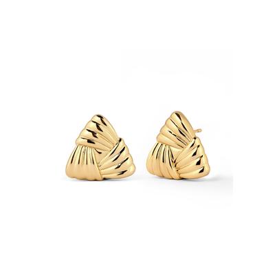 Paar Ohrstecker ELLI "Ohrringe Ohrstecker Dreieck Goldfarben" Gr. 18, gold, Ohrringe, Damen, 18, Messing