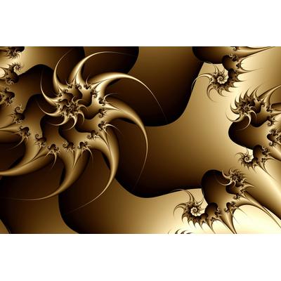 Fototapete PAPERMOON "ABSTRAKT DESIGN- SPIRALE FANTASIE", bunt, B:5m L:2,8m, Vlies, Tapeten