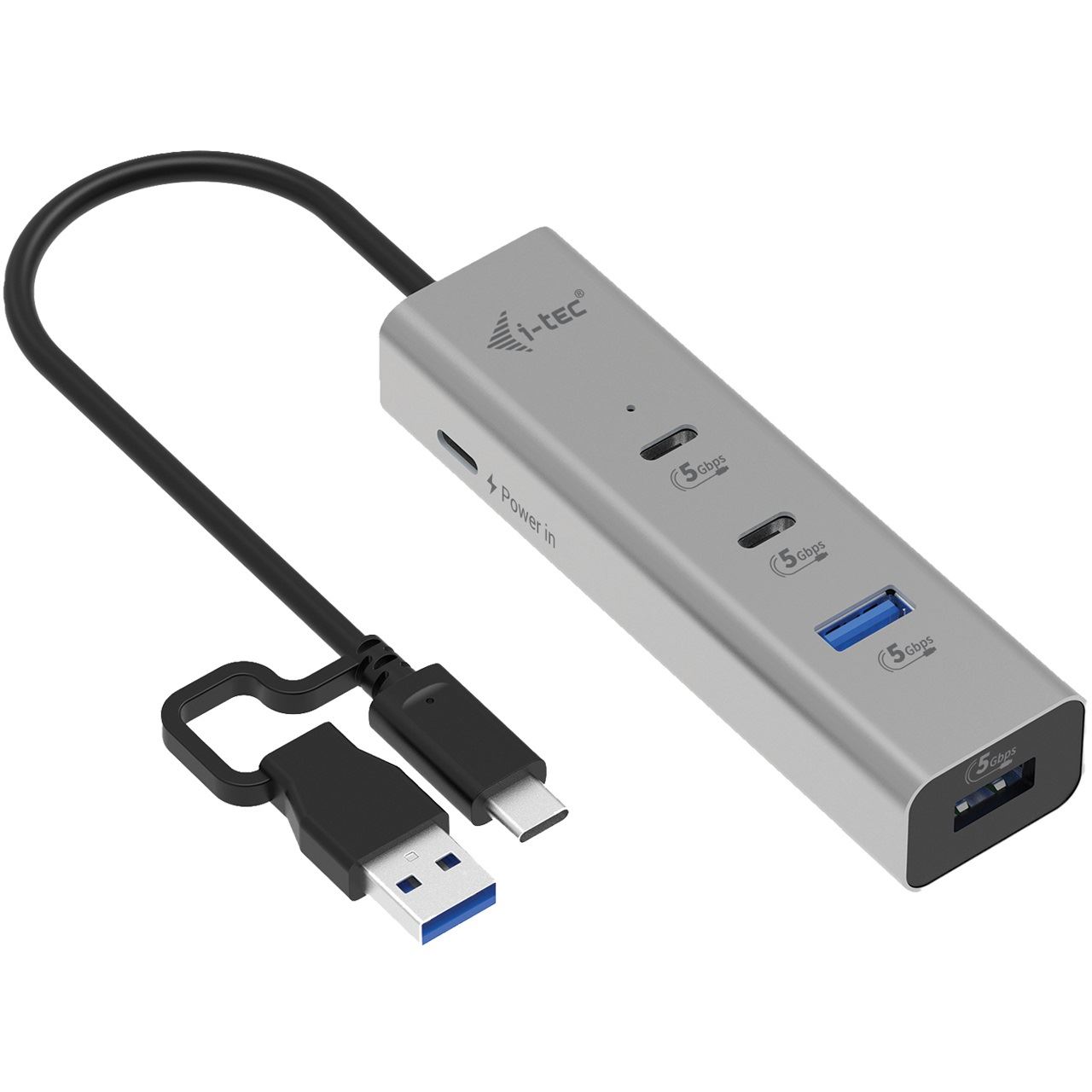 I-TEC METAL HUB USB-C/A PD 85W CHARGING HUB 2X USB-C + 2X USB-A