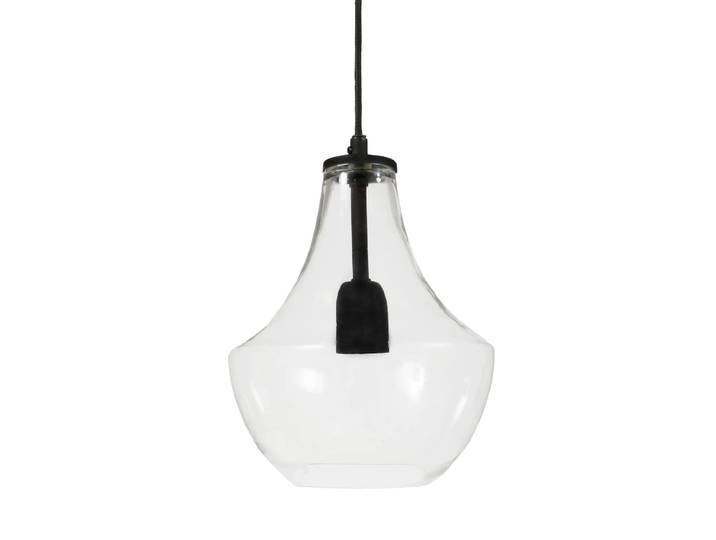 PR Home Lampe à suspension Hamilton 21 cm transparent-noir