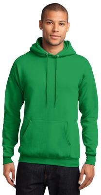 Port & Company PC78H Co Core Fleece Pullover Hooded Sweatshirt in Clover Green size 4XL