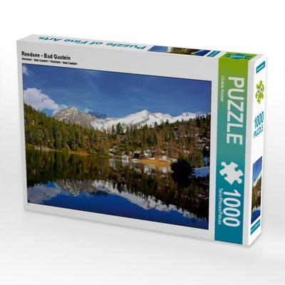 CALVENDO Puzzle Reedsee - Bad Gastein | 1000 Teile Lege-Größe 64x48cm Foto-Puzzle für glückliche Stunden