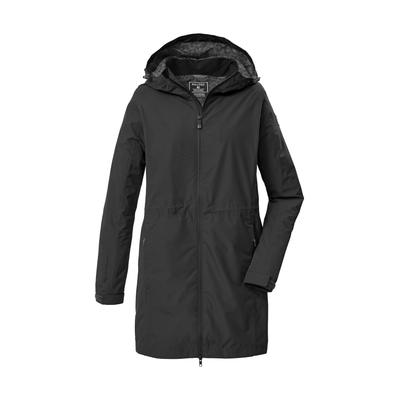 Parka KILLTEC "KOS 35 WMN PRK", Damen, Gr. 42, schwarz, Obermaterial: 100% Polyester.Futter: 100% Polyester, Jacken Parka, Wasser- und winddichter Damenparka, atmungsaktiv, verstellbar