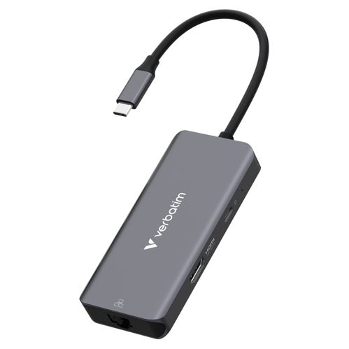 Verbatim USB-C Essentials Multi- Port Hub 6 Port with RJ45 32157