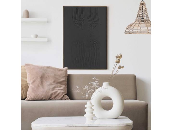 Wandbild REINDERS Bows , schwarz (farbe bild(er): schwarz), B:50cm H:70cm T:3cm, Holzwerkstoff, Bilder, Wandbild