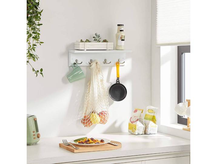 Porte-manteau mural Westerland 40 x 11 x 11cm Blanc