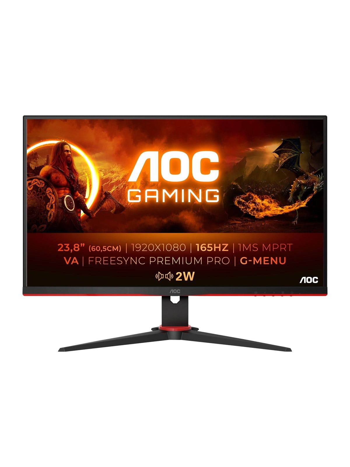24" AOC Gaming 24G2SAE/BK - 1920x1080 - 165Hz - VA