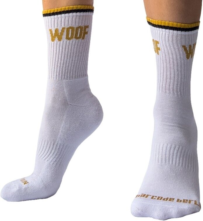 Barcode Berlin Chaussettes blanches Woof Barcode