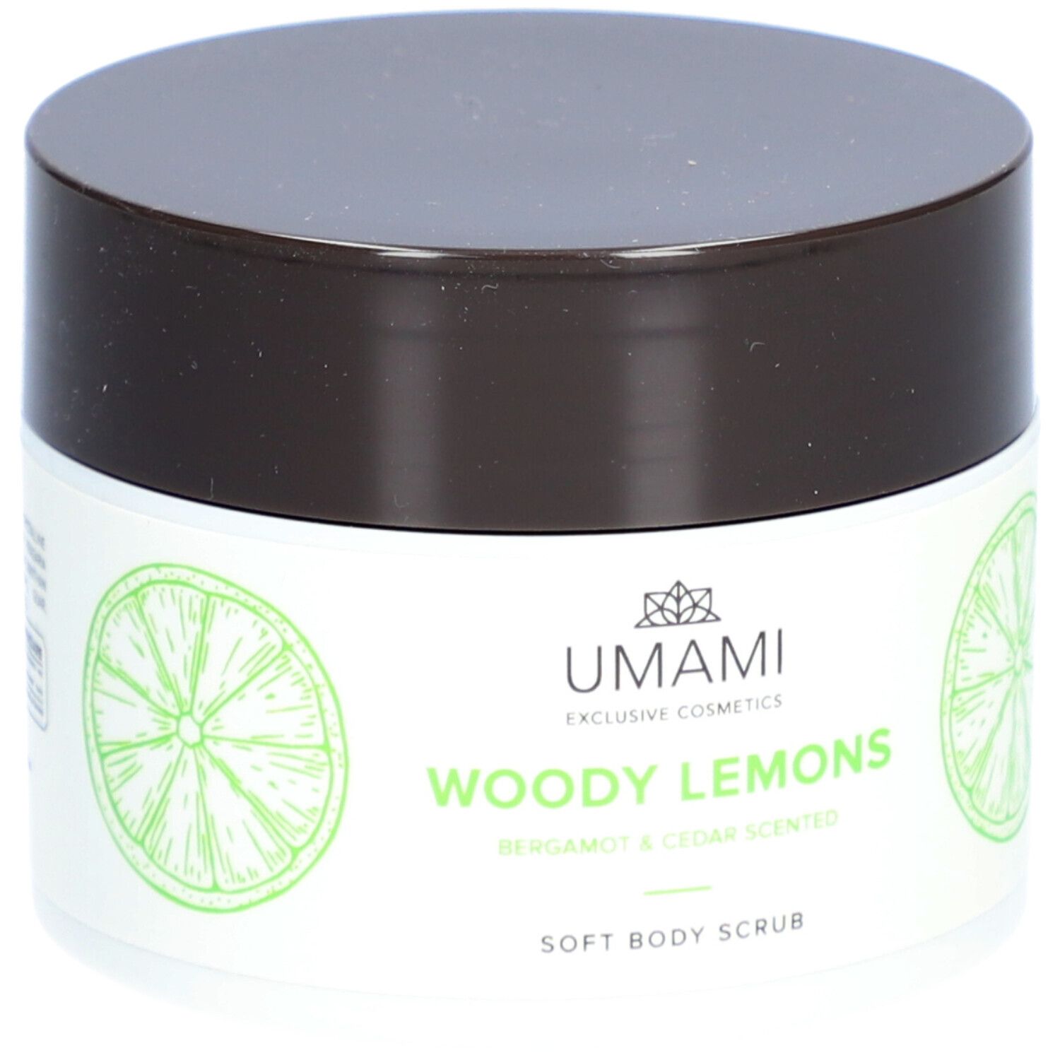Umami Woody Lemons Soft Body Scrub Bergamot & Ceder 250 ml Creme