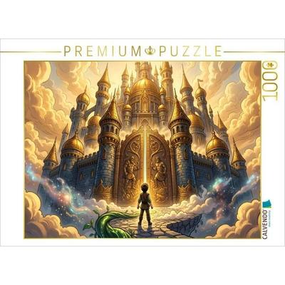 CALVENDO Puzzle Das Schloss über den Wolken | 1000 Teile Lege-Größe 64x48cm Foto-Puzzle für glückliche Stunden