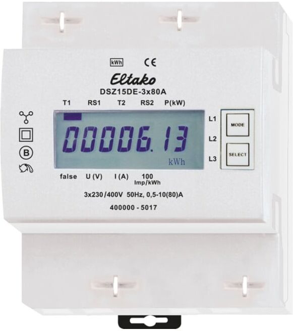 Eltako Drehstromzähler DSZ15DE-3x80A (28380615)