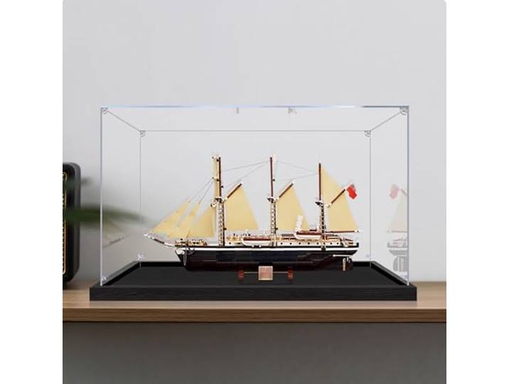 NNIESSD Acryl-Vitrine für Lego 10335 Endurance Expedition Schiffsmodell, staubdicht, transparent, 3 mm dick