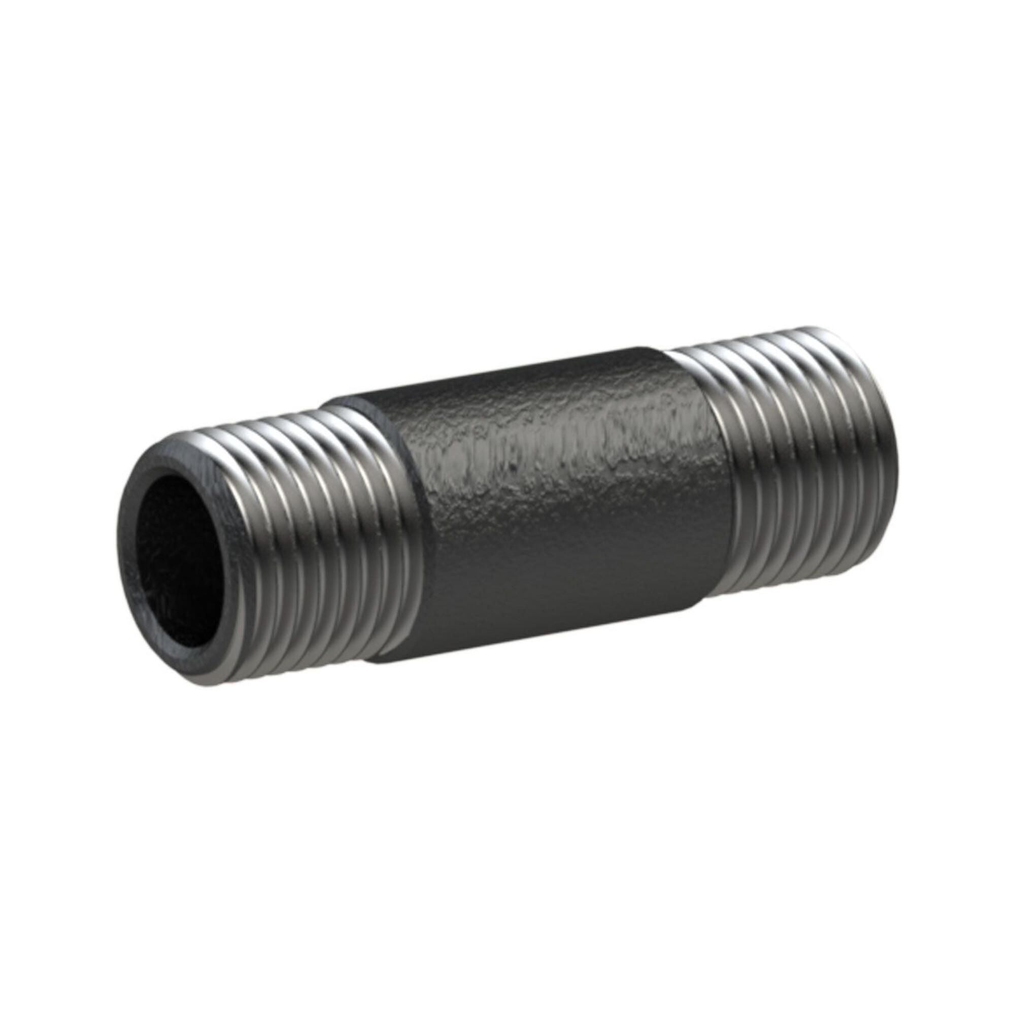 Riegler Rohrdoppelnippel 23, AG/AG, R 1/2, Länge 100,0 mm, DIN EN 10241 (SFR23-12100-S)