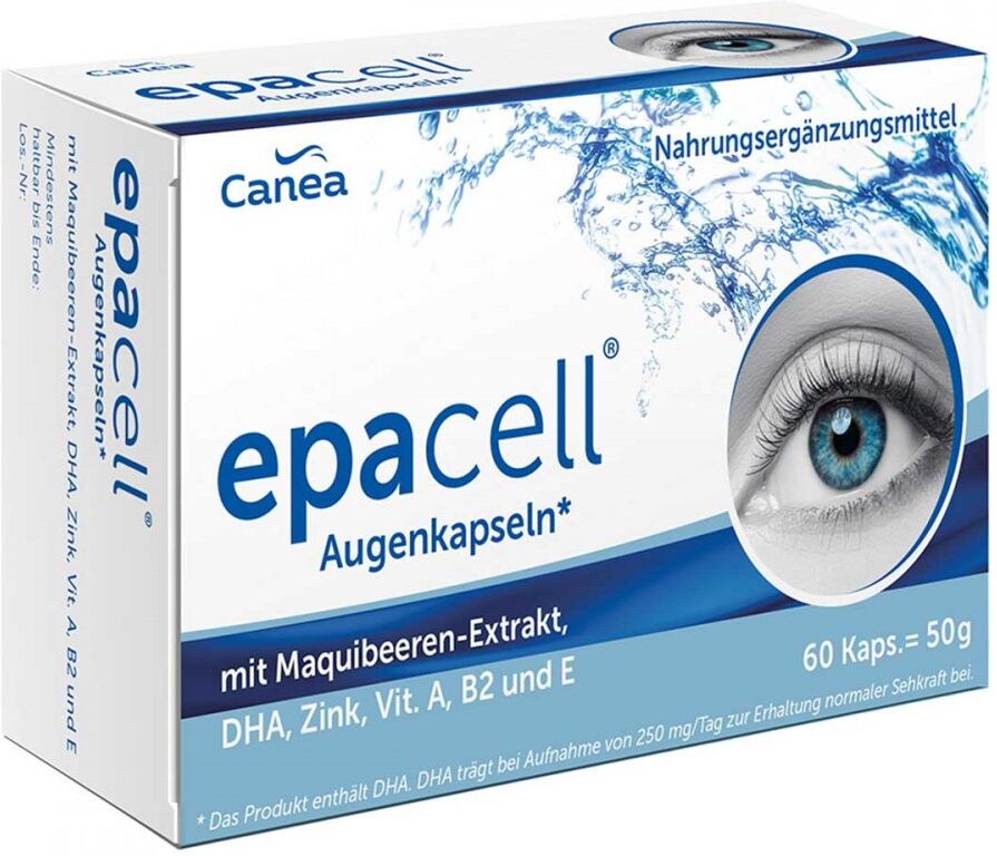 Epacell Augenkapseln mit Maquibeere + DHA + EPA