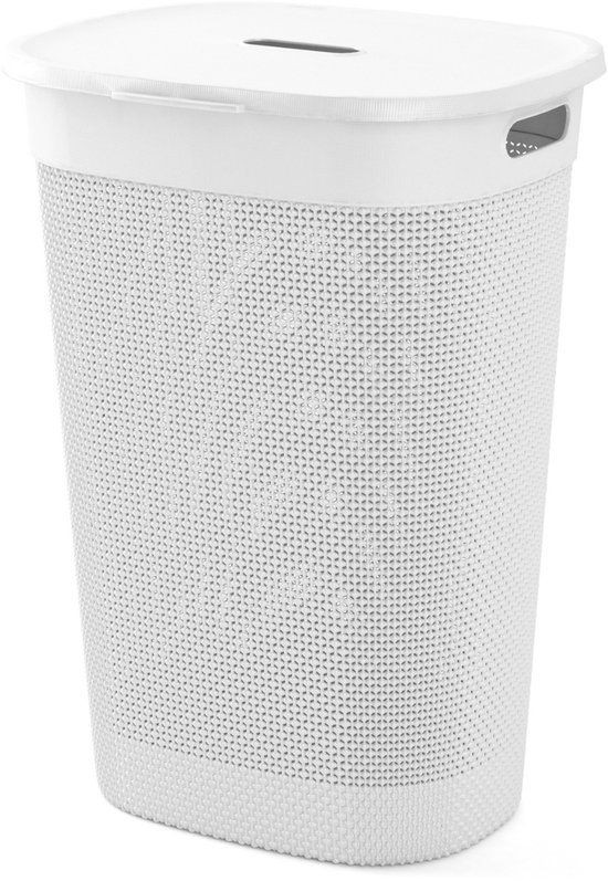 Curver Filo Wasbox 55L Wit met geperforeerde structuur
