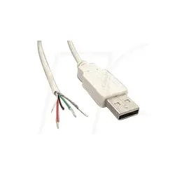 USB-A 10080110 - USB 2.0 A Stecker - freie Enden, 1,8 m, ws