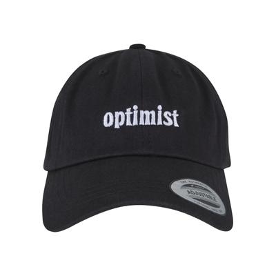Snapback Cap MISS TEE "Miss Tee Damen Optimist Cap", Herren, Gr. onesize, schwarz, 100% Baumwolle, bedruckt, Caps