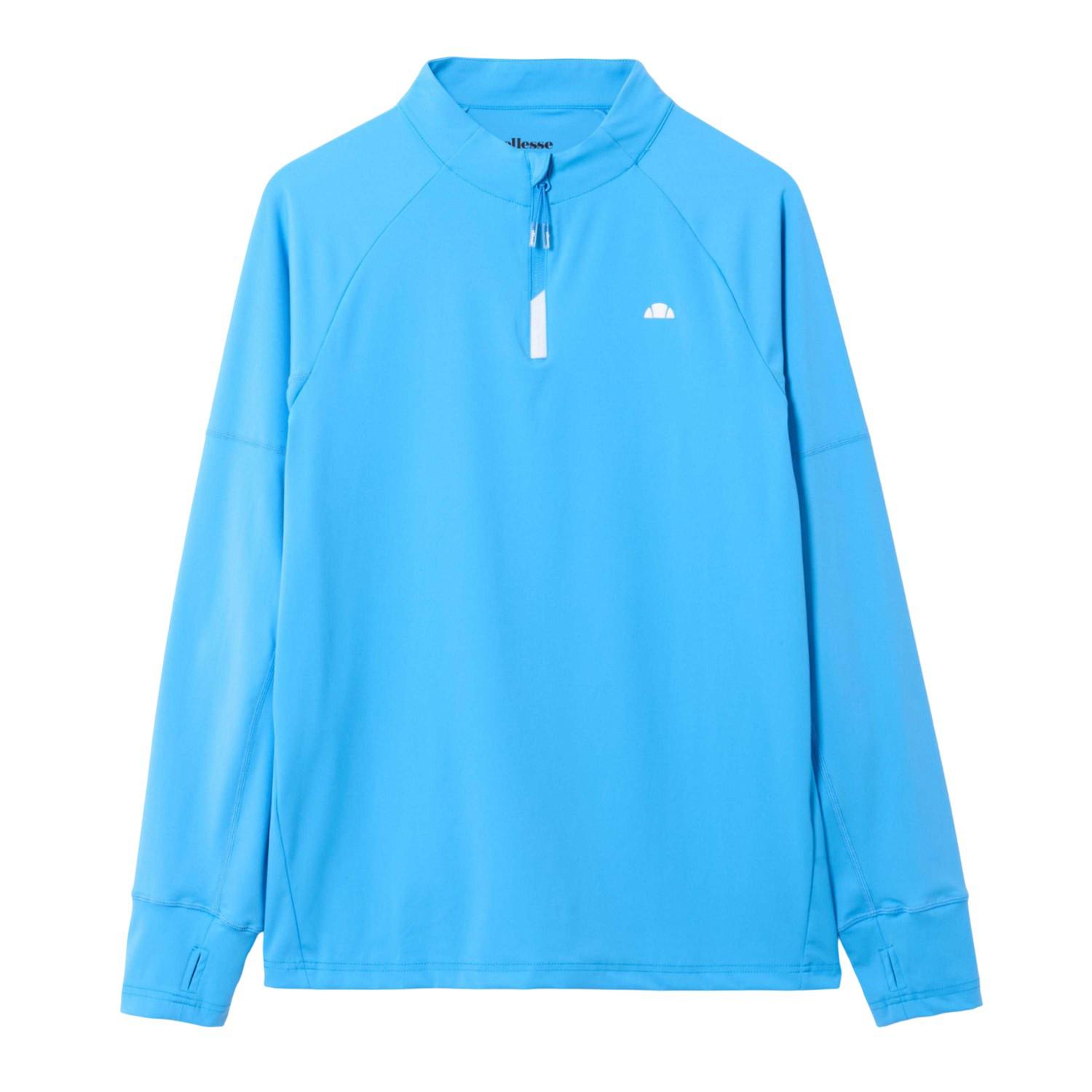 Ellesse Heren Musica Kwart Rits Langsleeve T-shirt (Blauw)