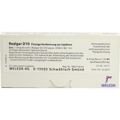 WELEDA AG Realgar D10 Ampullen 08437280