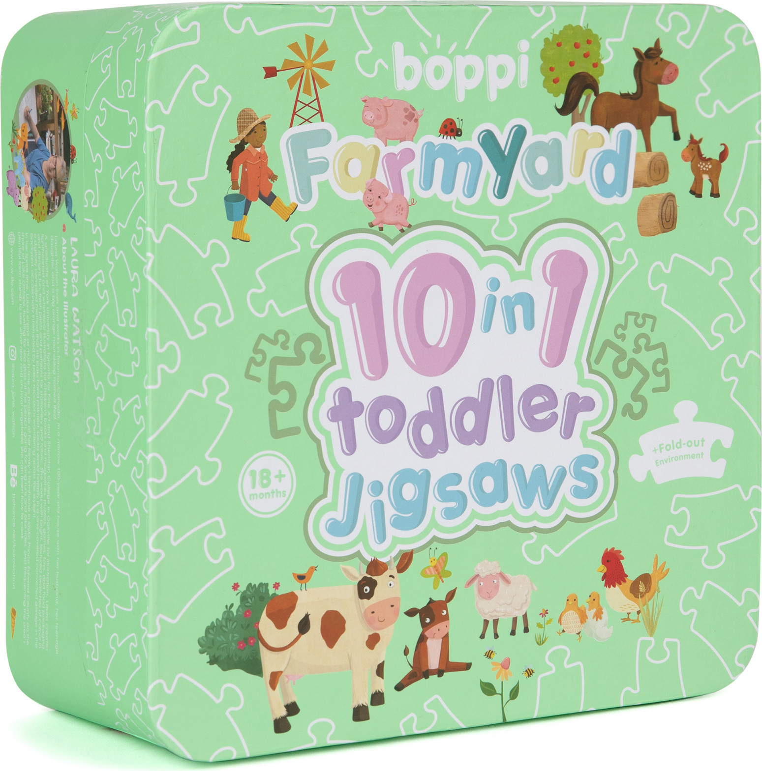 Boppi Puzzel Maluch 10-in-1 Farma
