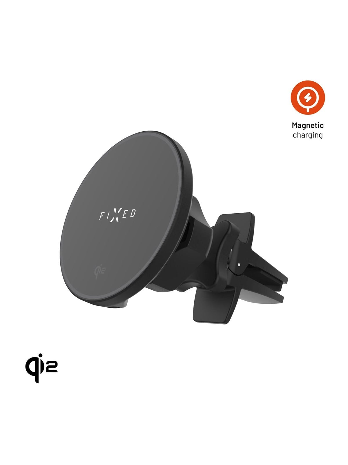 FIXED MagRound2 15W Airvent Car Mount Black