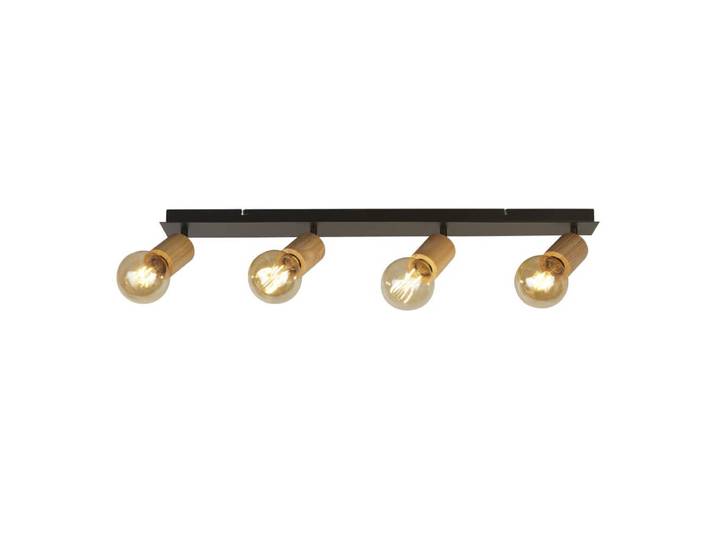 Houten hanglamp Spinny 5-lichts Searchlight - 50211-4NA