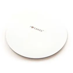 Feste weiße Holzfaser-Unterlage, 28 cm, 1 St.