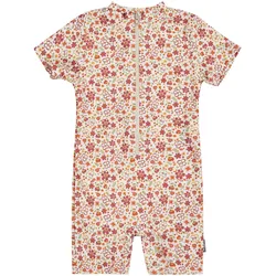 Sterntaler Schwimmanzug mit UV-Schutz kurz Blumen, natur | mehrfarbig, 86